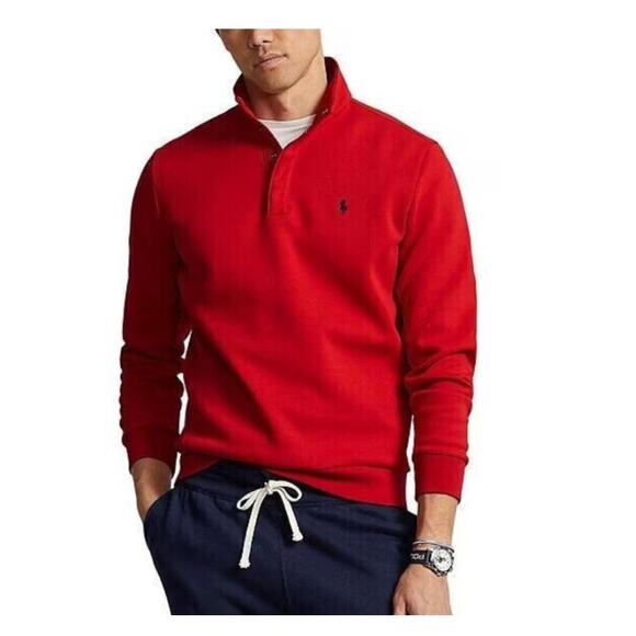 Polo Ralph Lauren Performance 1/4 Zip Pullover Fleece Red Men’s  XXL 2XL - Picture 1 of 5